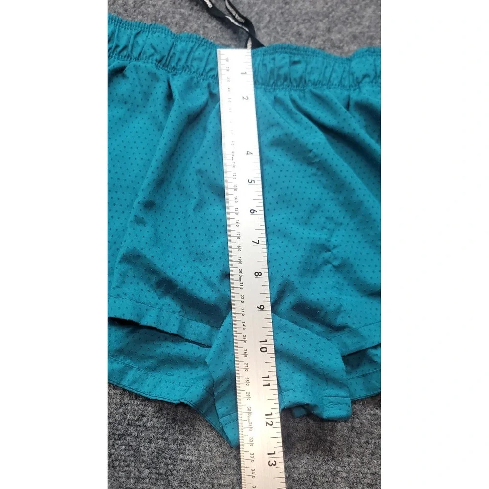 Nike Dri-Fit Running Shorts Women's Small Teal Built-in Brief Drawstring Pocket